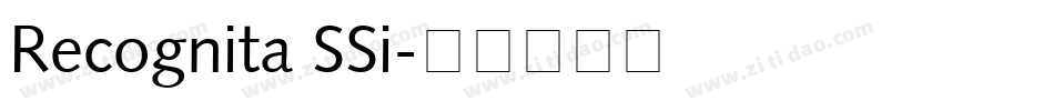 Recognita SSi字体转换